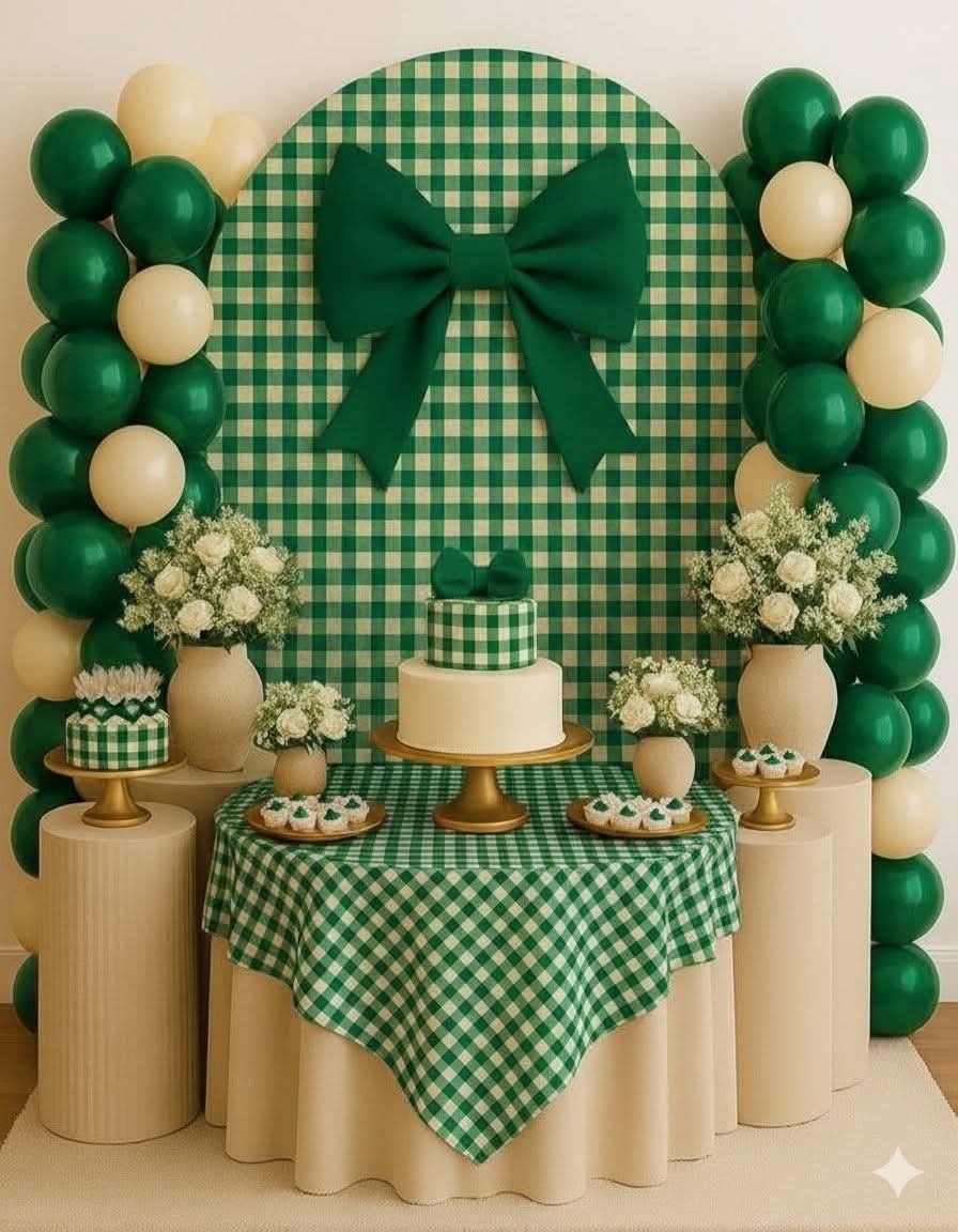 Parti masa ve arka fon süsleri