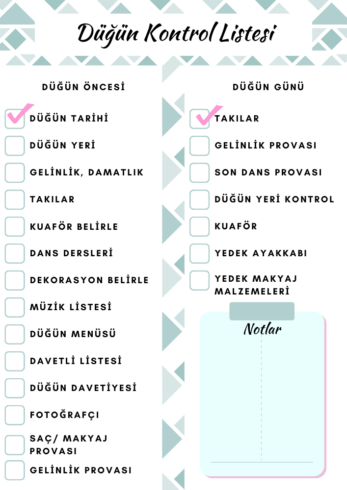 Düğün hazırlık süreci