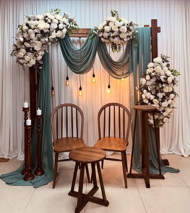 Bohem nişan masası süsleme