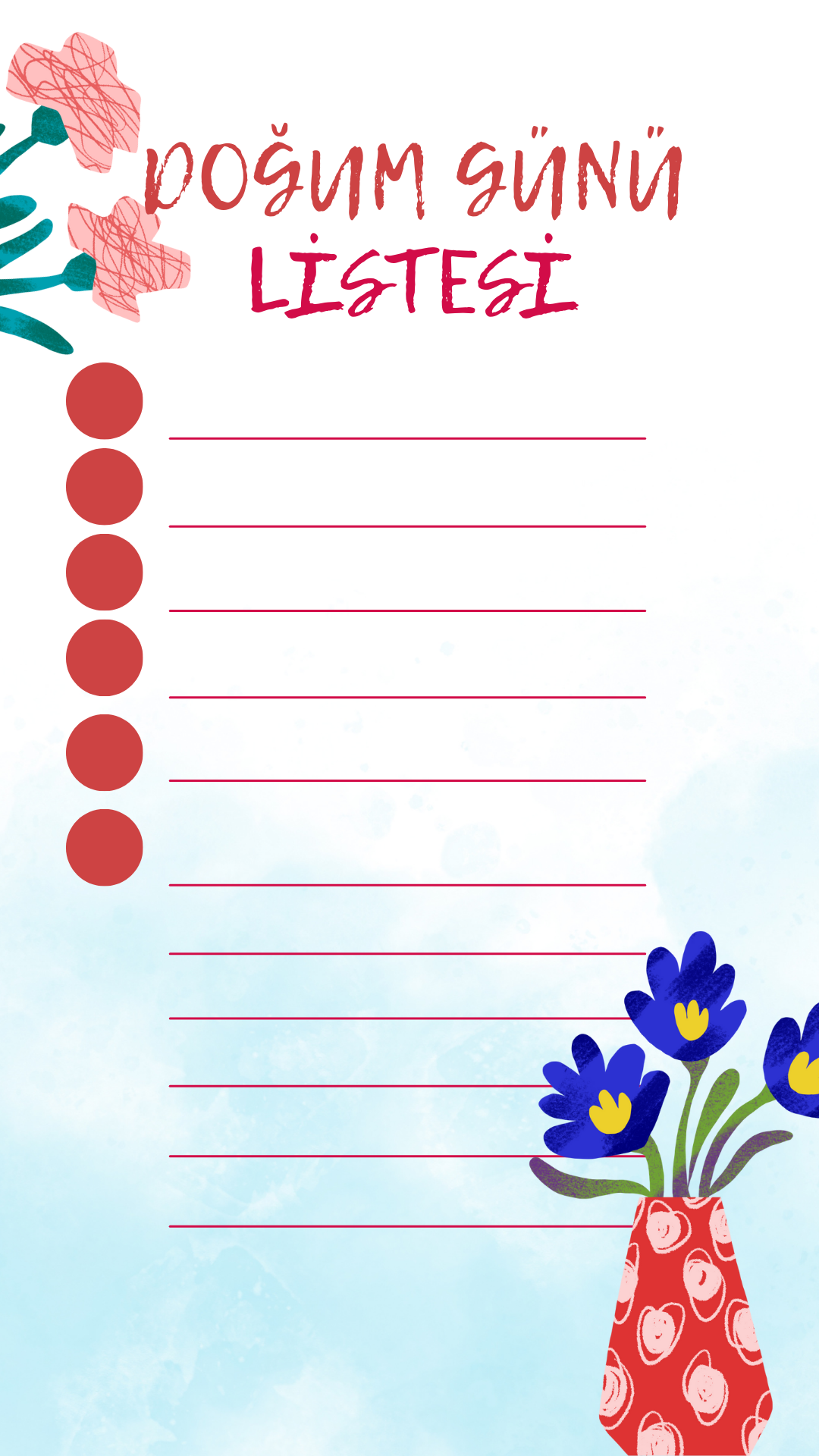 Parti Organizasyonu İçin Alışveriş Listesi