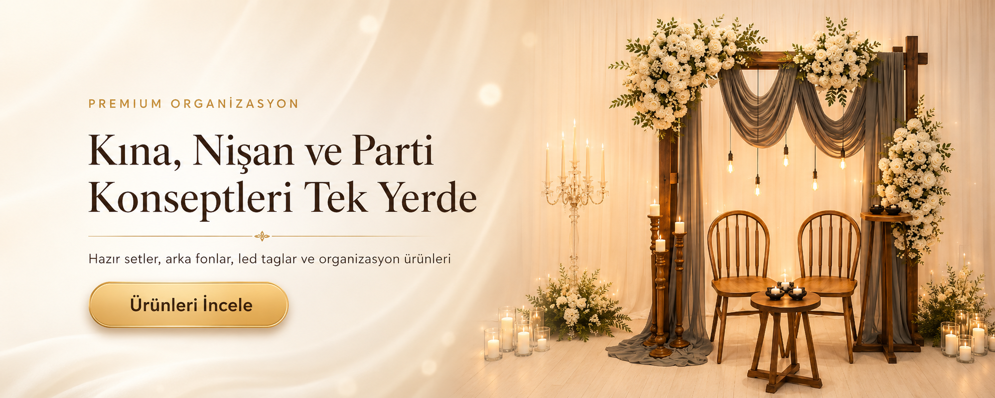 Kına, Nişan ve Parti Konseptleri Tek Yerde