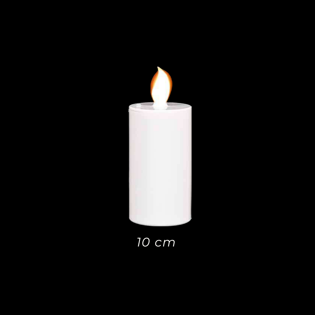 10 Cm Kütük Led Mum  Uzaktan Kumandal