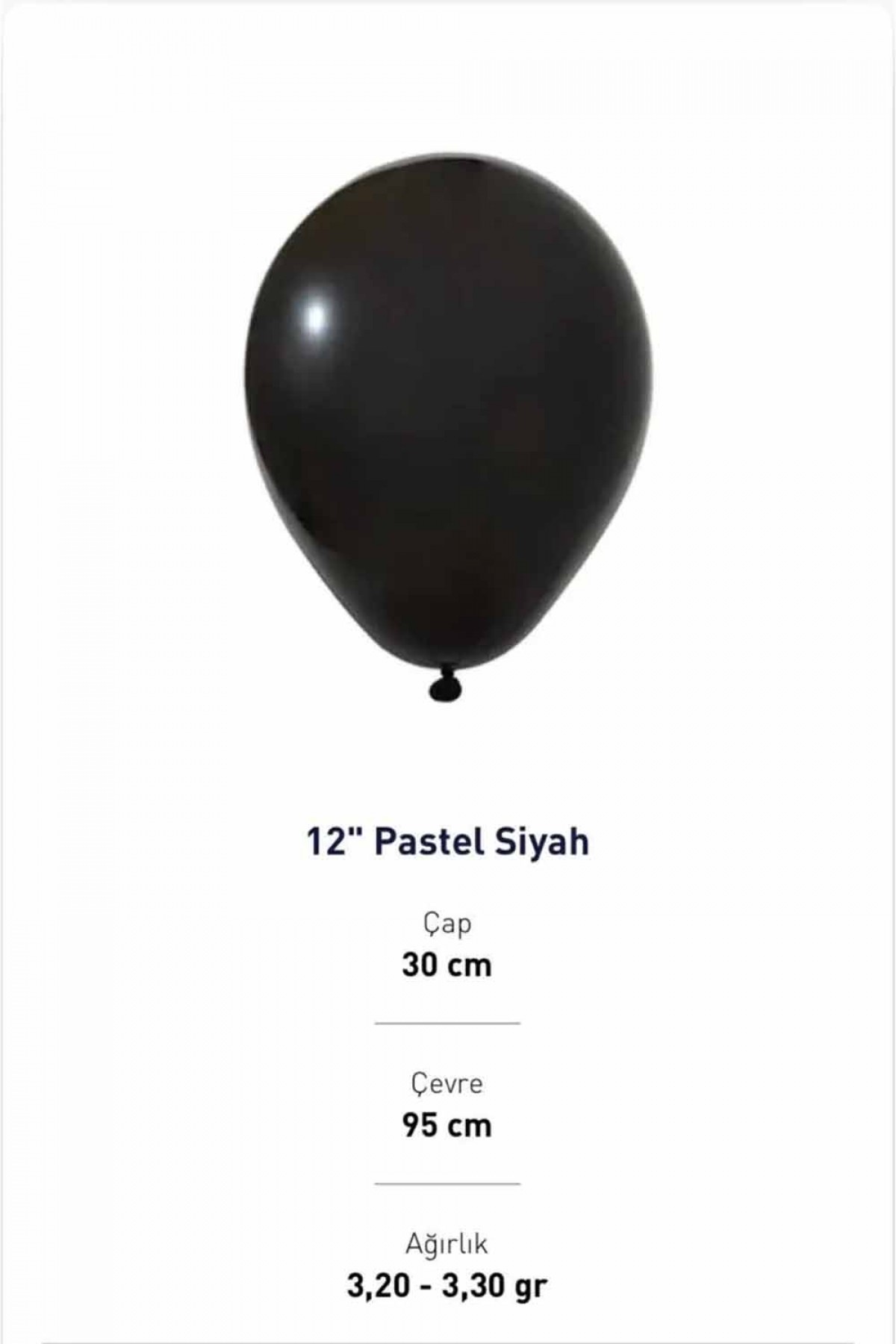 12” Pastel Siyah Balon Evi 100’lü 12” Pastel Siyah Balon Evi 100’lü
