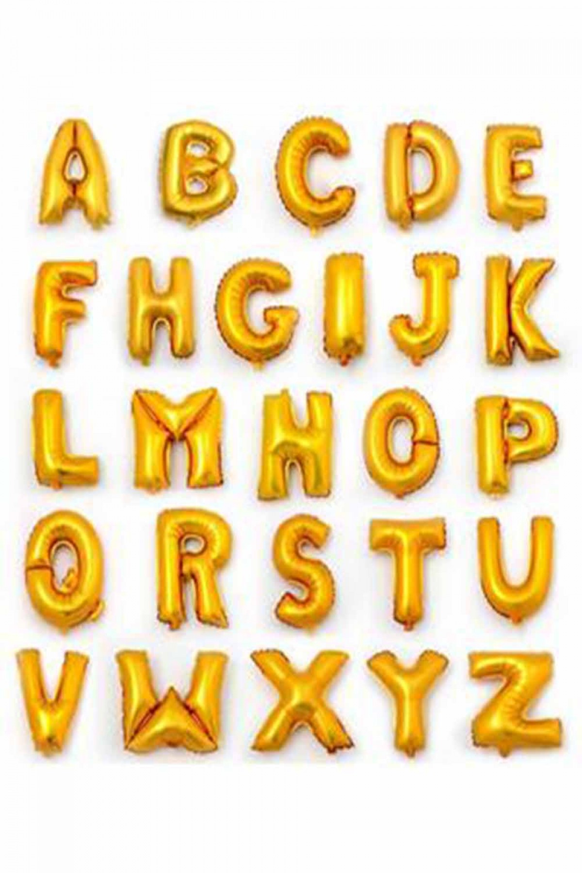 16” Folyo Harf 40 Cm Gold Gümüş