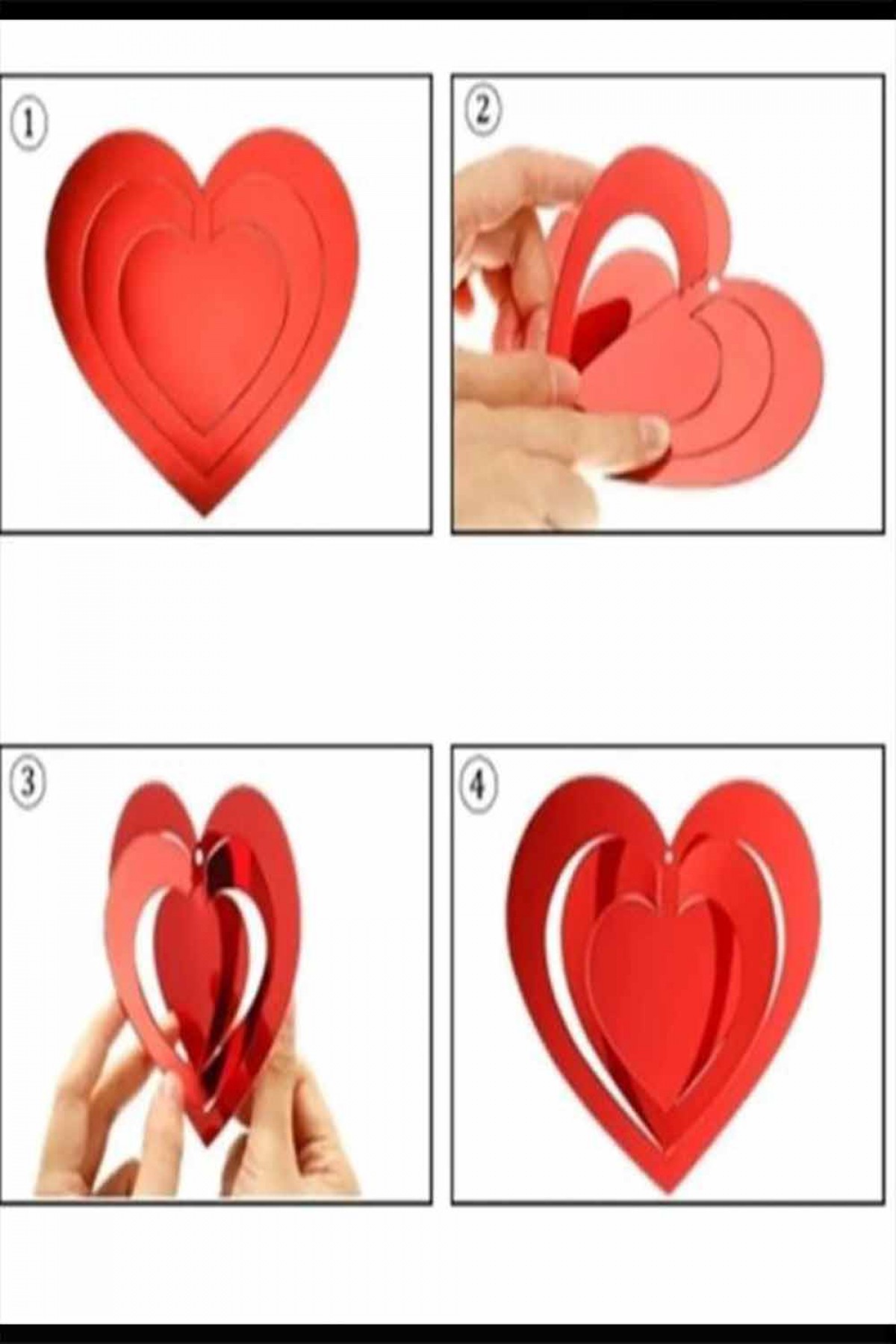 3 Boyutlu Kalp Sarkıt 15’li