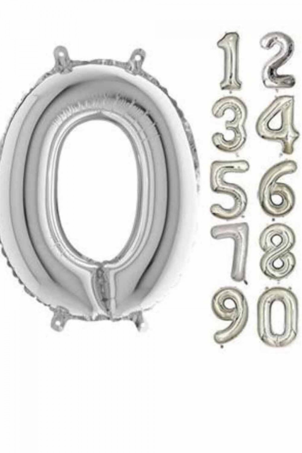 40” Folyo Rakam 90 Cm Gold Gümüş