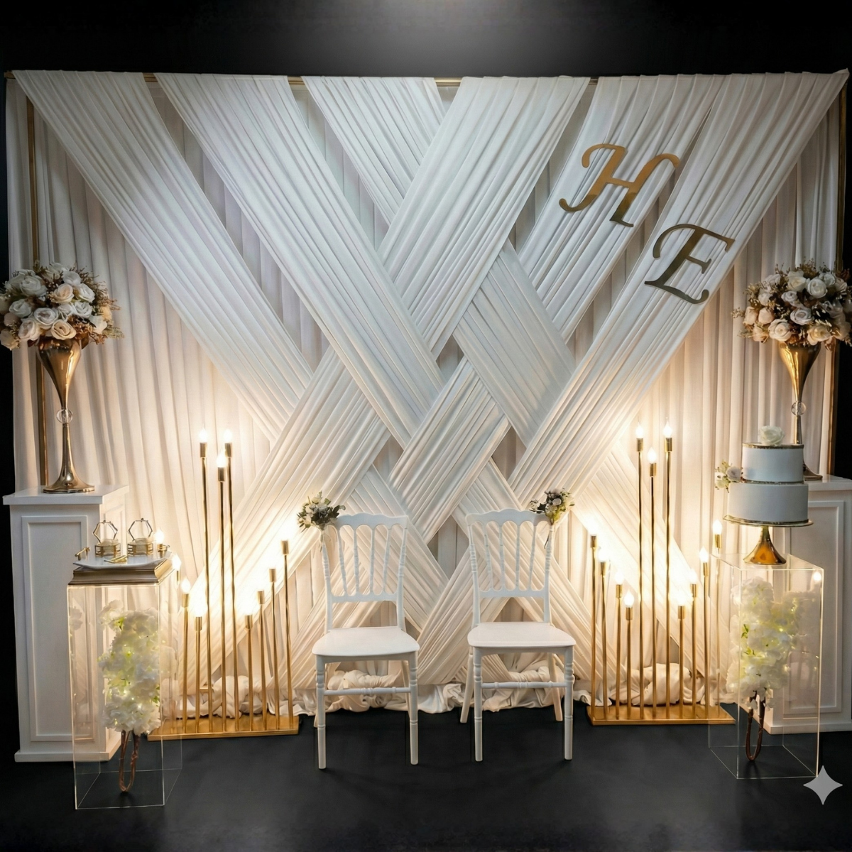 Asansör Tag Perdesi Beyaz