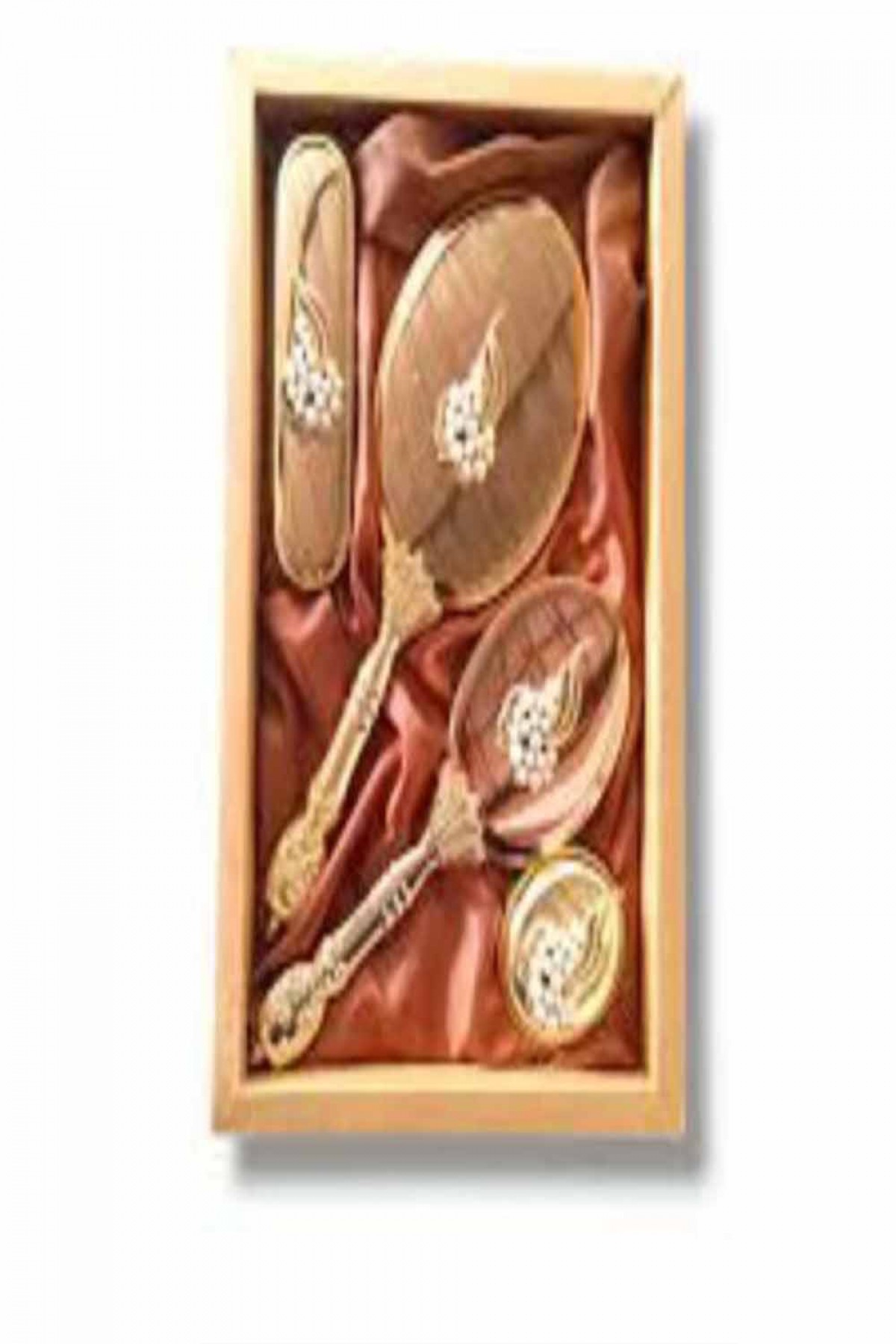 Ayna Tarak Lüks İnci Buketi Takım