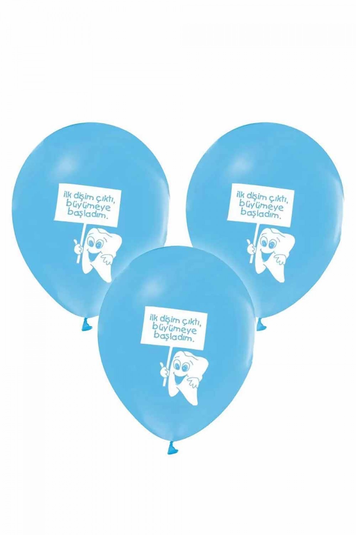 Balon İlk Dişim Mavi 100 Adet Balon İlk Dişim Mavi 100 Adet