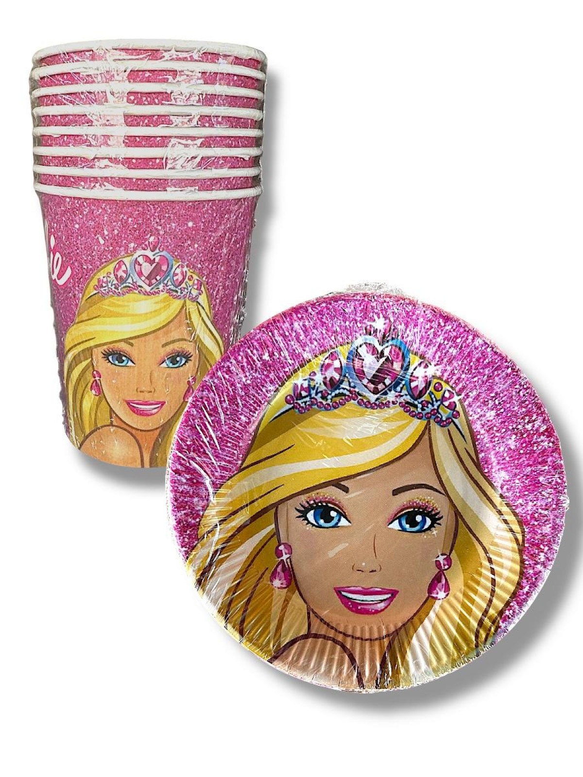 Barbie Karekterli Tabak Bardak 8’li