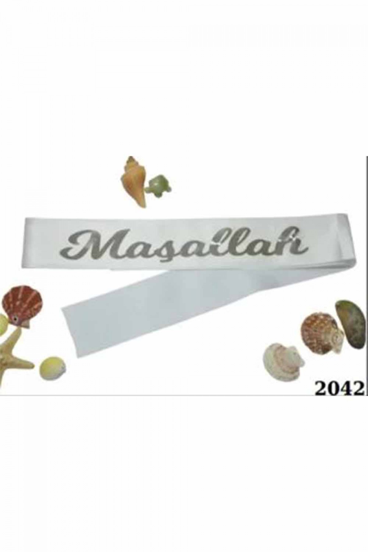 Bride Beyaz Üzeri Maşallah Gümüş Baskılı Bride Beyaz Üzeri Maşallah Gümüş Baskılı