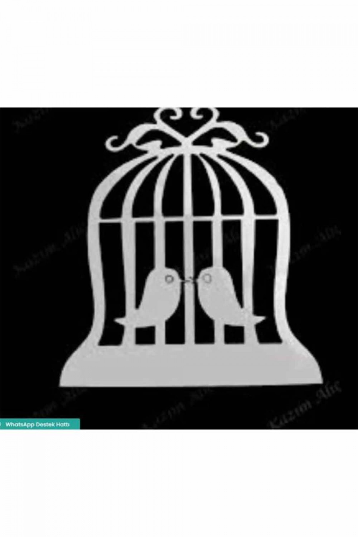 Çift Kuş Figürlü V4 Ahsap Nikah Şekeri 25 Adet