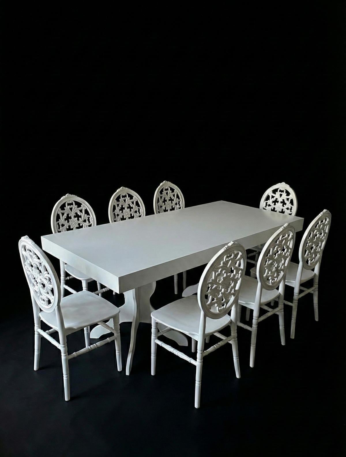 DAVET EVİ DÜZ MASA AHTAPOT AYAK KLASİK MODEL-4