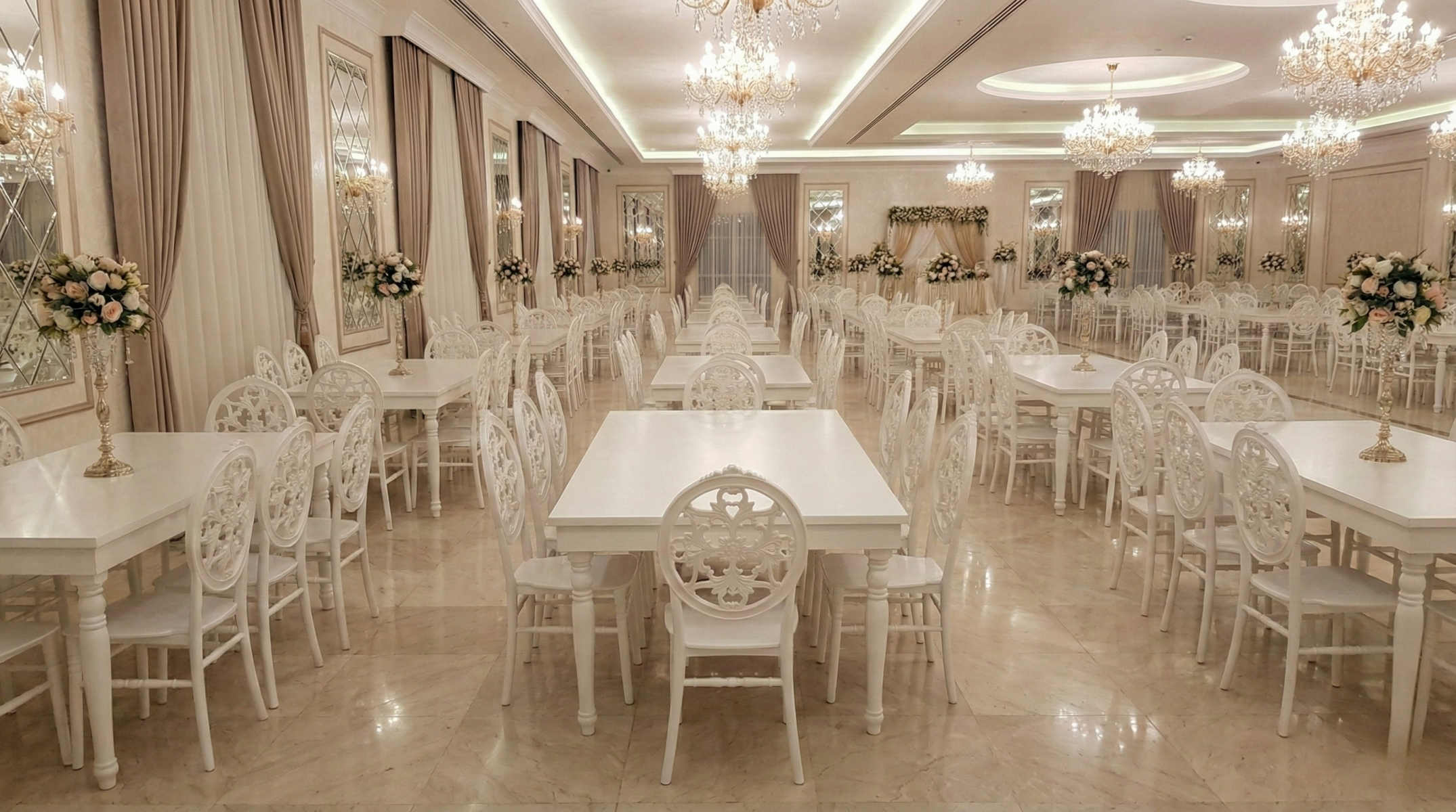 DAVET EVİ MASA OYMA AYAK KLASİK MODEL-5