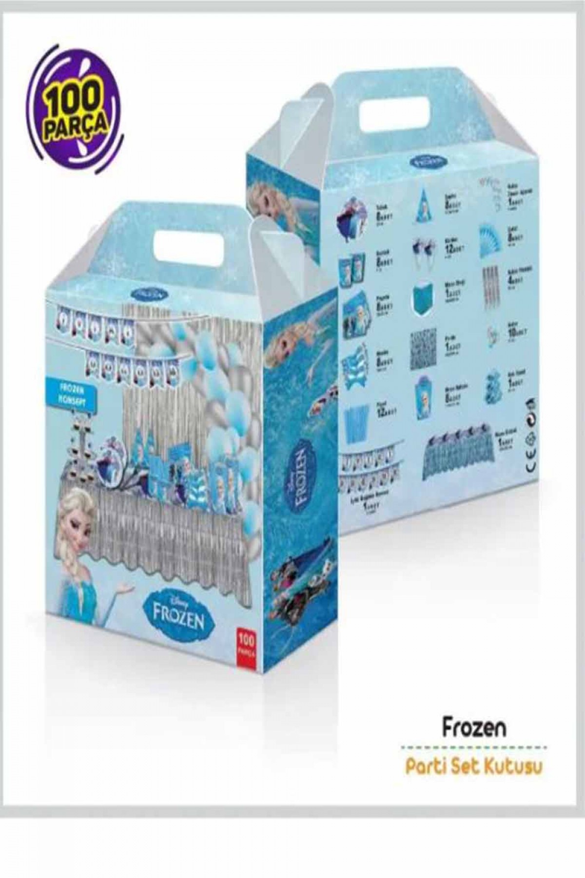 Frozen Konsept Parti Seti 100 Parça