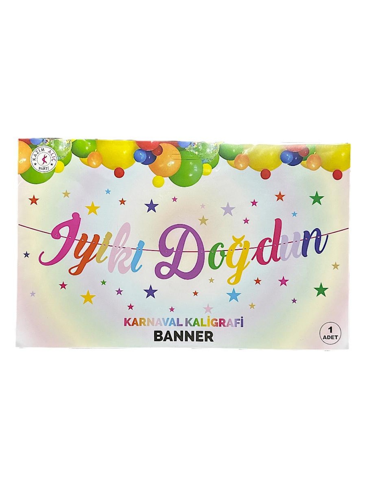 Gökkuşağı İyiki Doğdun Kaliğrafi Yazı Banner