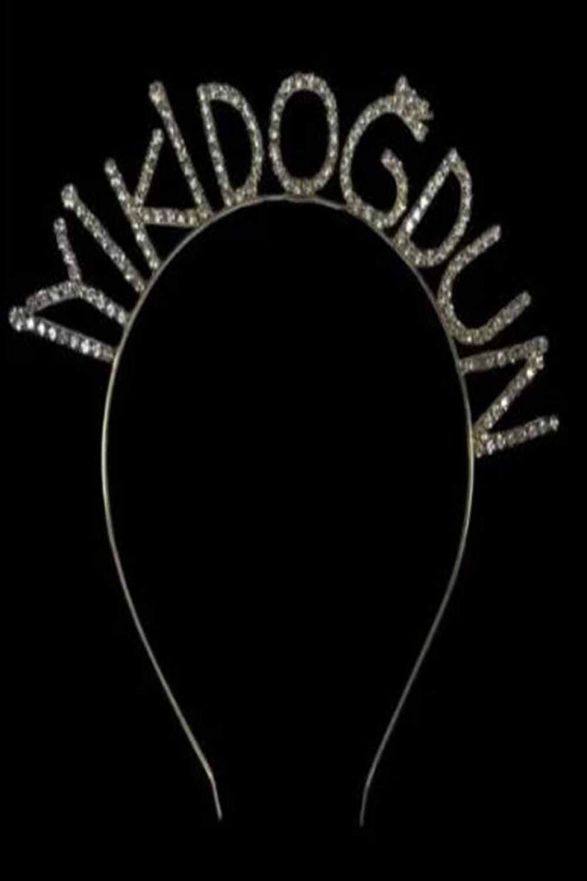 Gold İyiki Doğdun Taç Taşlı