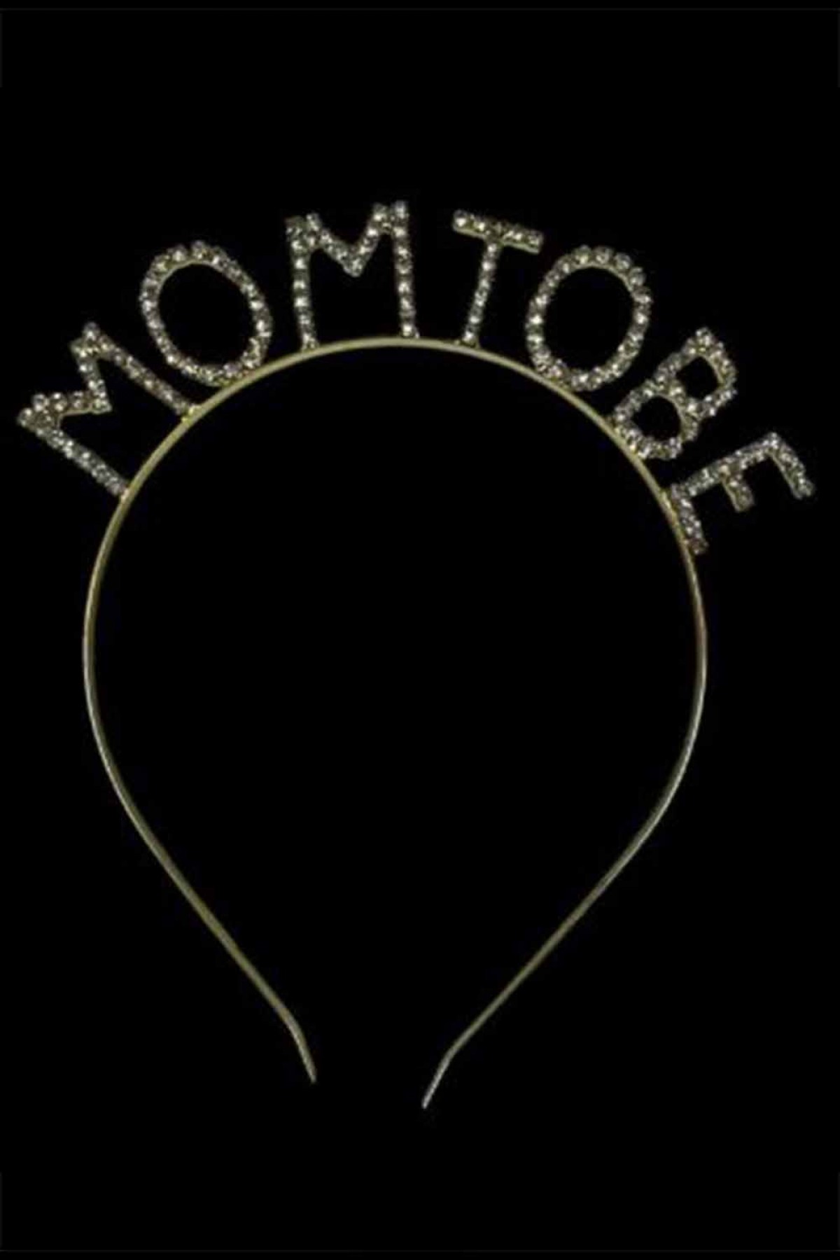 Gold Mom To Be Taç Taşlı