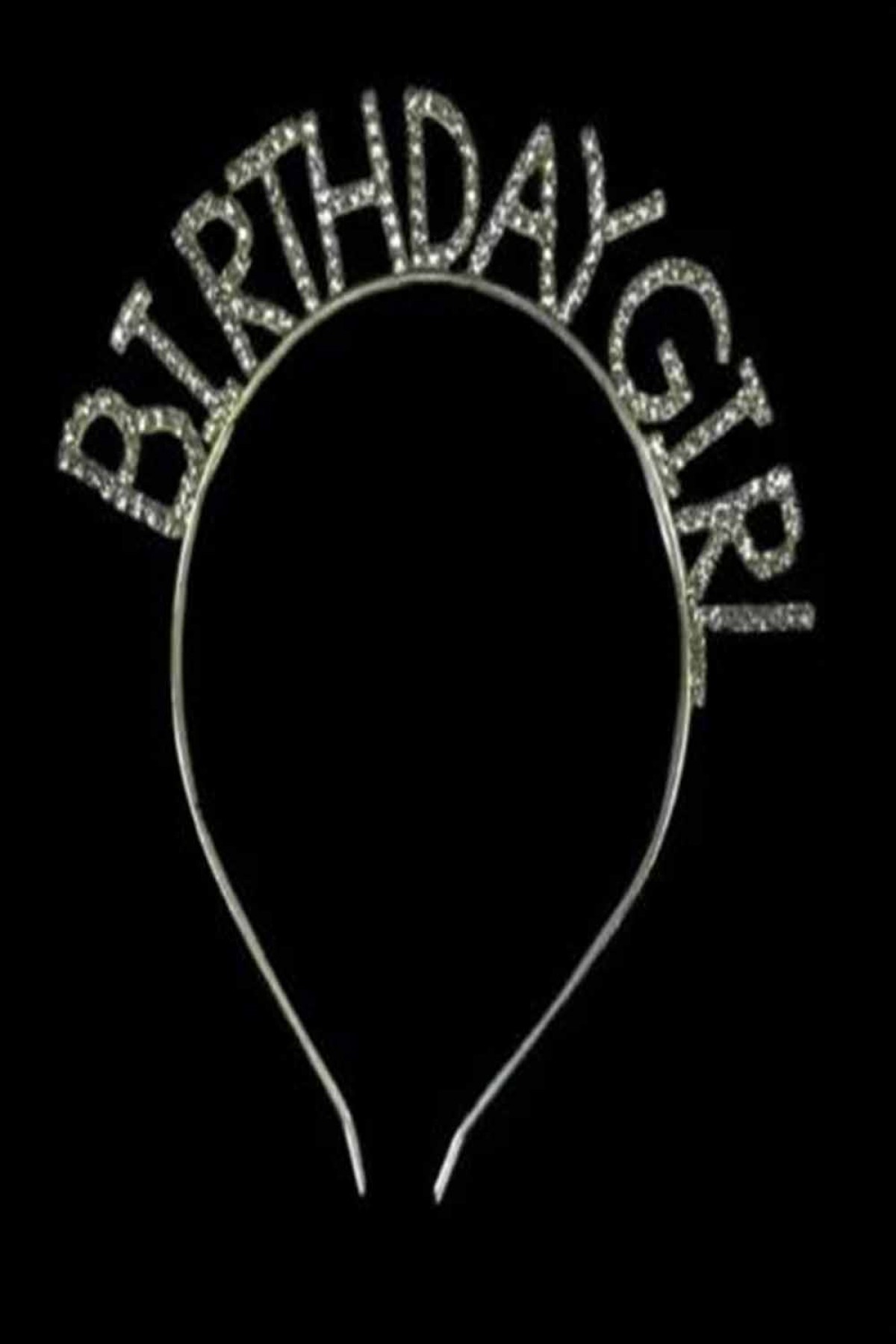 Gümüş Bırthday Gırl Taç Taşlı