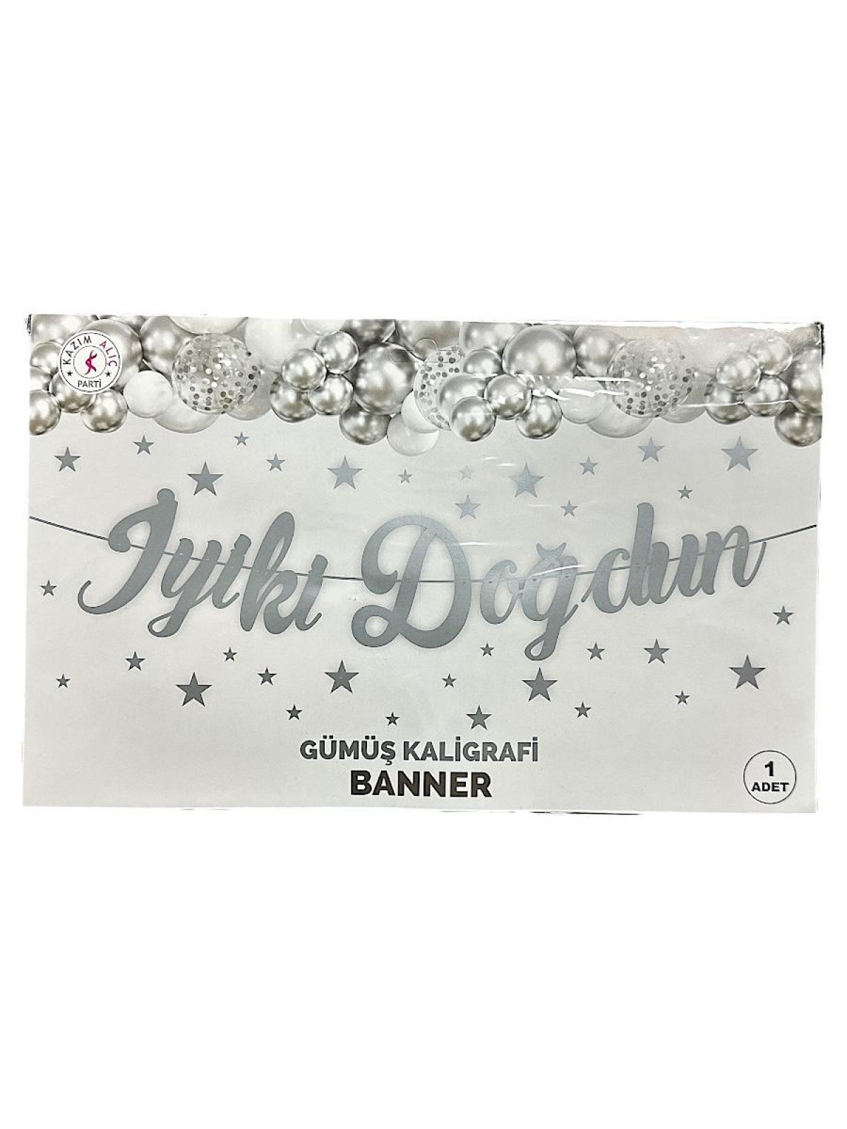 Gümüş İyiki Doğdun Kaliğrafi Yazı Banner