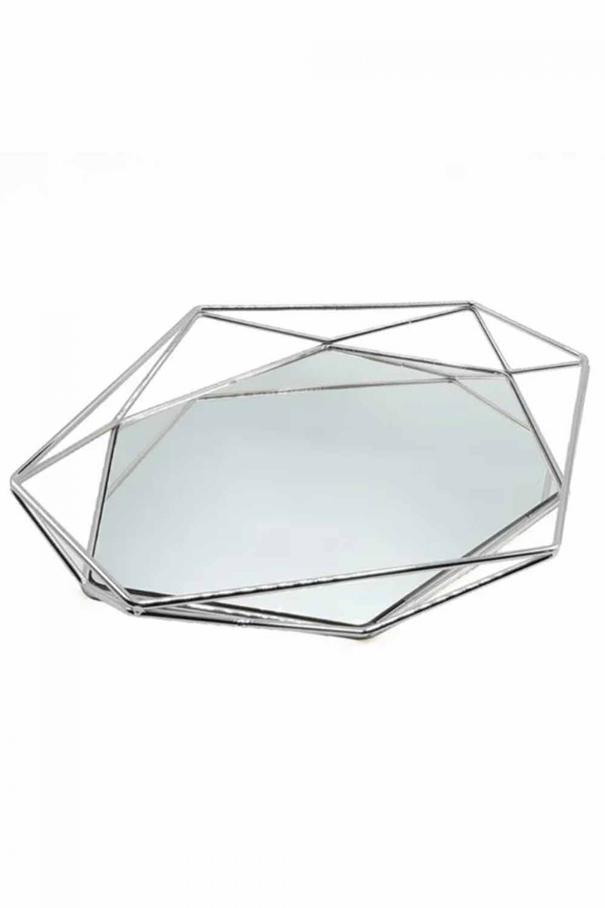 Gümüş Prizma Nişan Tepsisi 2’li Gümüş Prizma Nişan Tepsisi 2’li