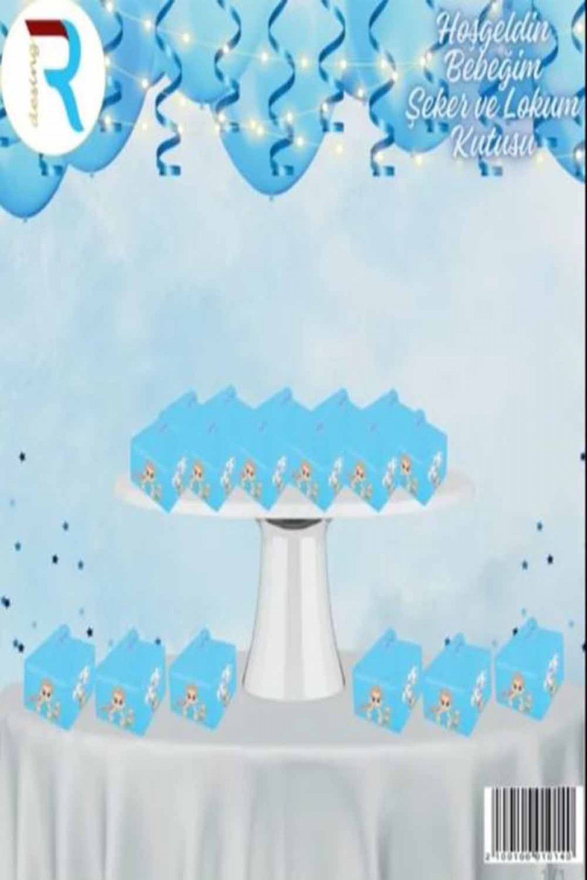 Hoşgeldin Bebeğim Şeker Lokum Kutusu Mavi 25’li Hoşgeldin Bebeğim Şeker Lokum Kutusu Mavi 25’li