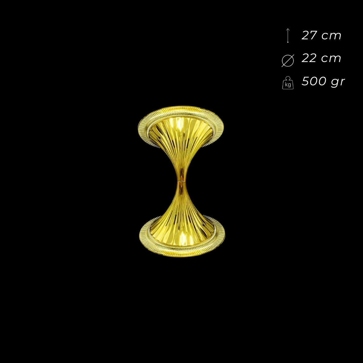 Kadeh Vazo Gold Küçük