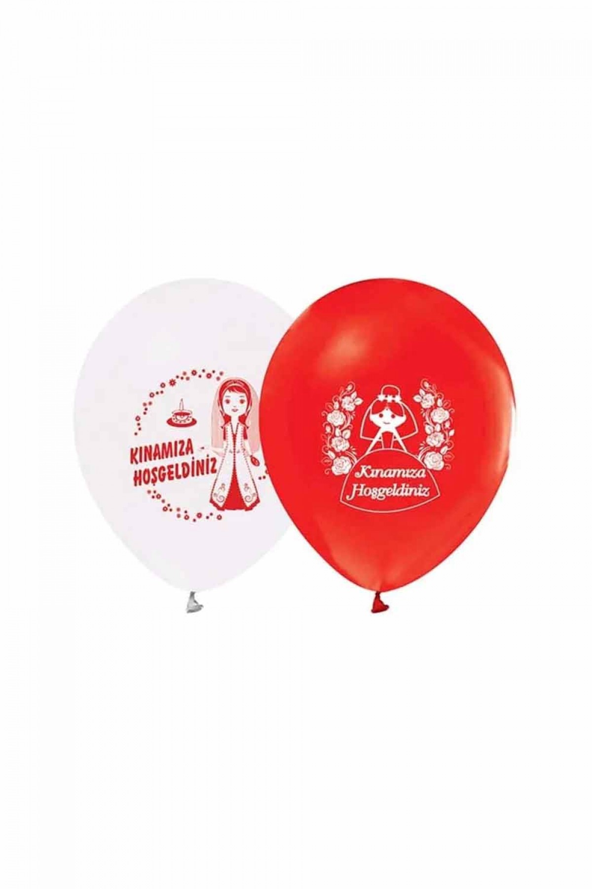 Kınamıza Hoşgeldiniz Baskılı Yuvarlak Balon Kınamıza Hoşgeldiniz Baskılı Yuvarlak Balon