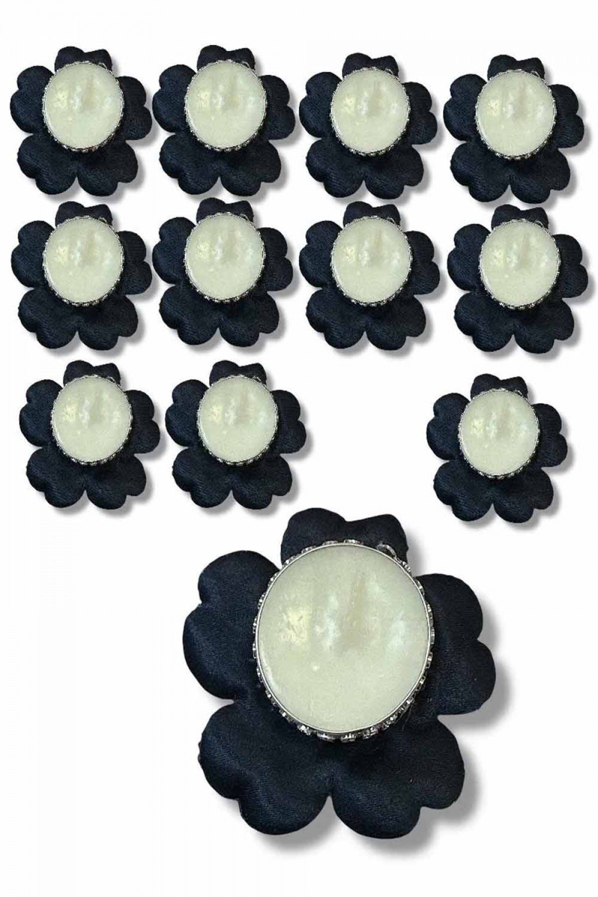 20’li Alım Lacivert El Gülü Mumlu 12’li