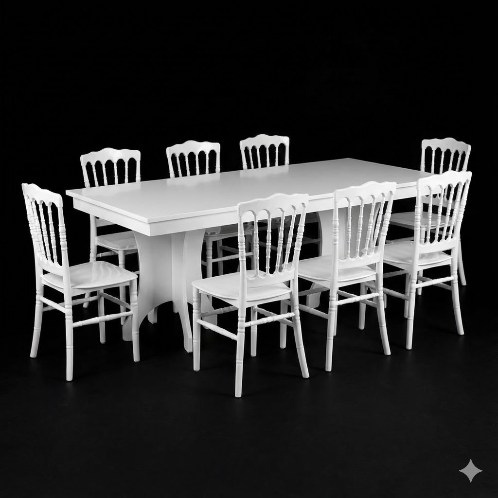 KLASİK DAVET EVİ MASA KELEBEK AYAK