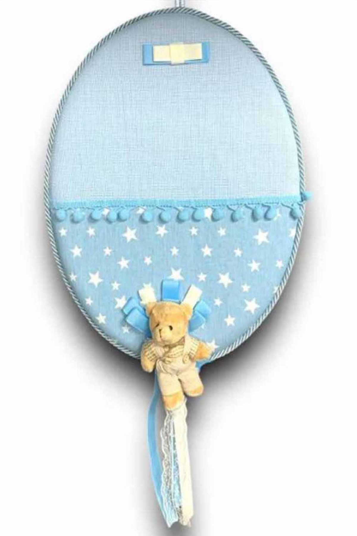 Mavi Ayıcıklı Kapı  süsü