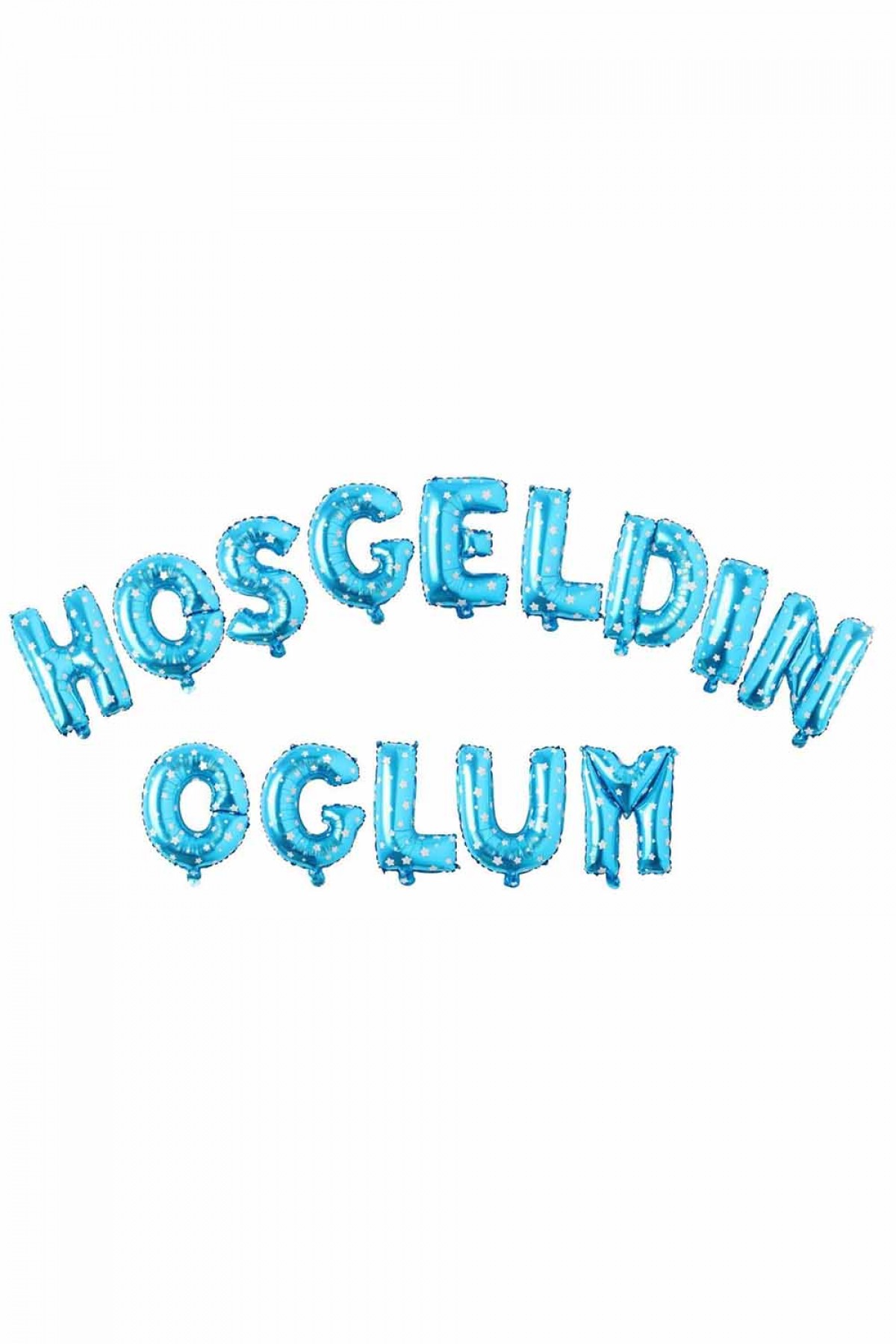 Mavi Hoşgeldin Oğlum Folyo Balon