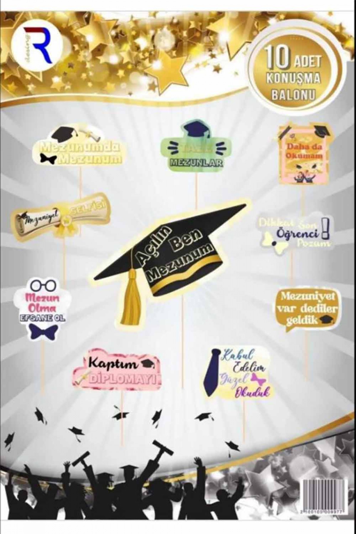 Mezuniyet Konuşma Balonu 10’lu Mezuniyet Konuşma Balonu 10’lu