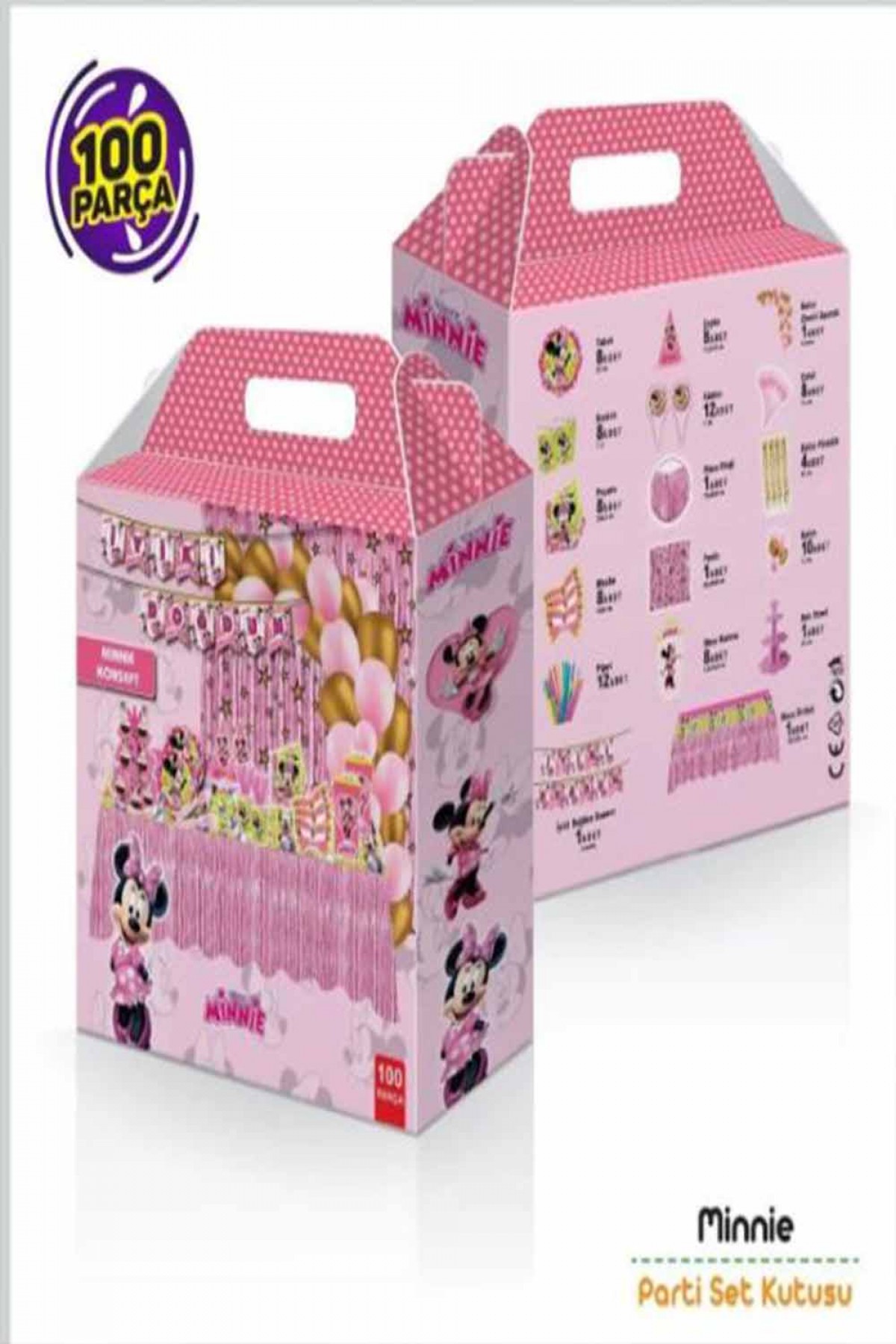 Minnie Konsept Parti Seti 100 Parça