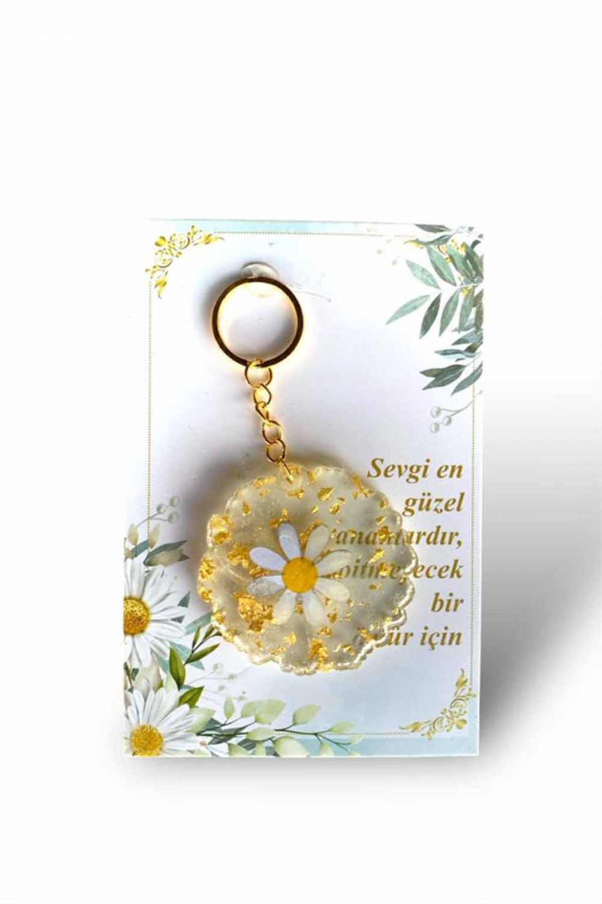 Papatya Model Epoksi Anahtarlık 20’li