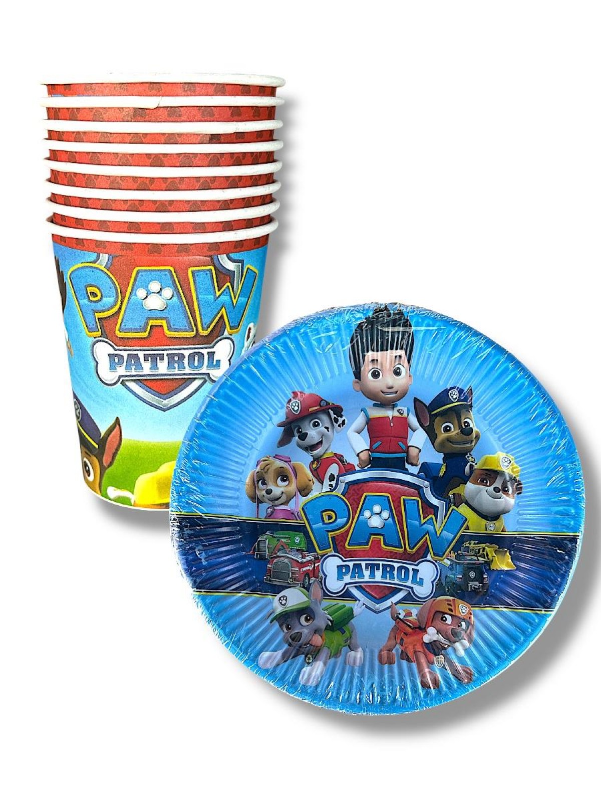 Paw Patrol Karekterli Tabak Bardak 8’li