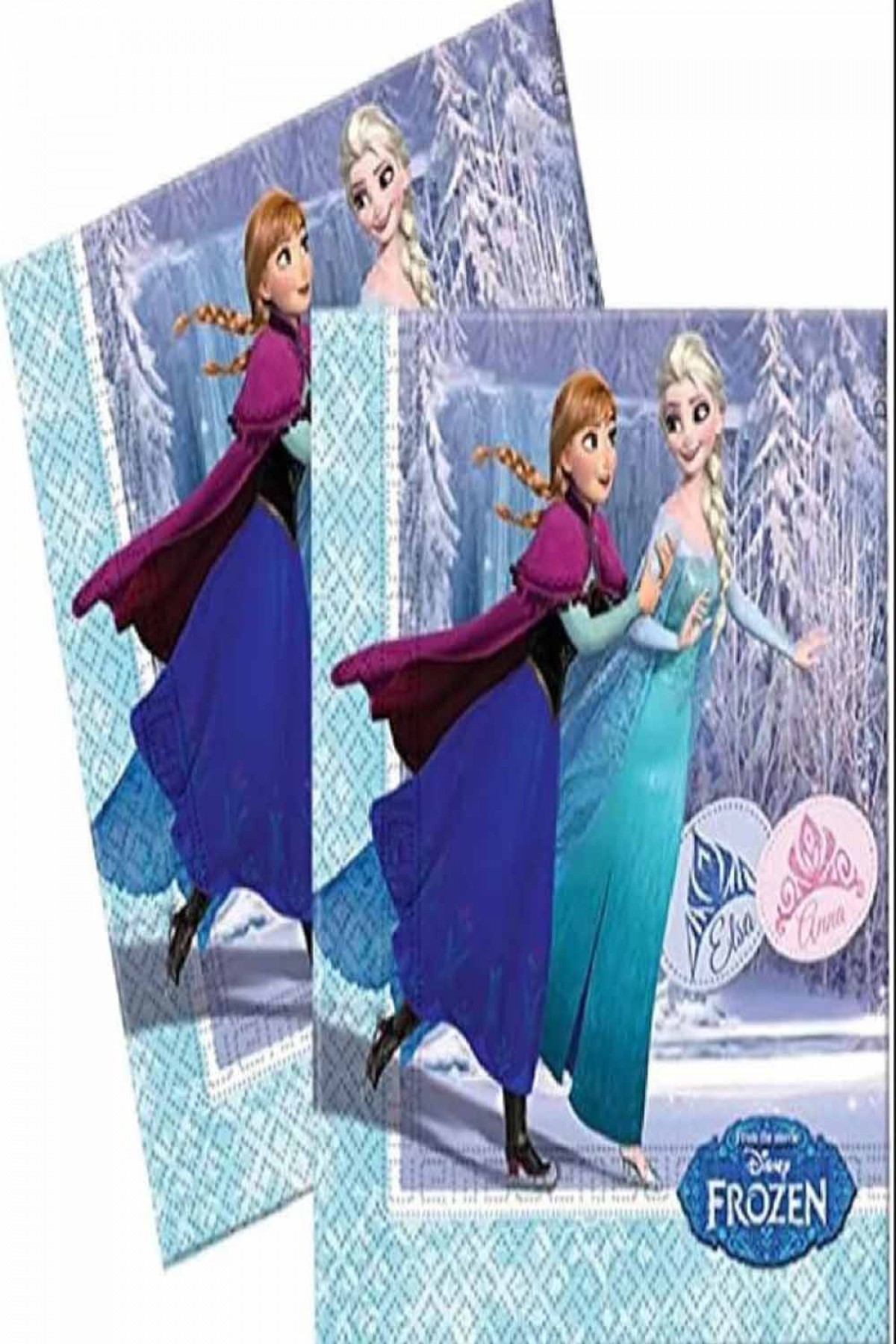 Peçete Frozen 25 Adet Kağıt Peçete Doğum Günü Parti Süsleme