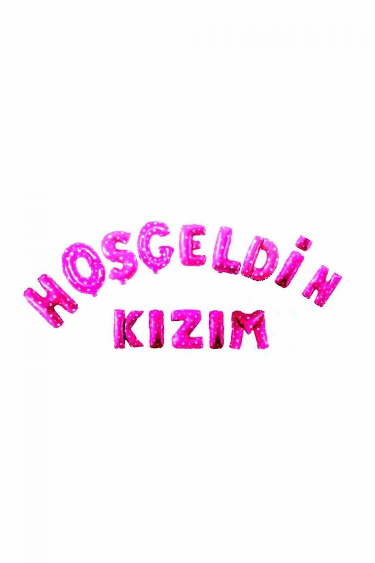 Pembe Hoşgeldin Kızım Folyo Balon