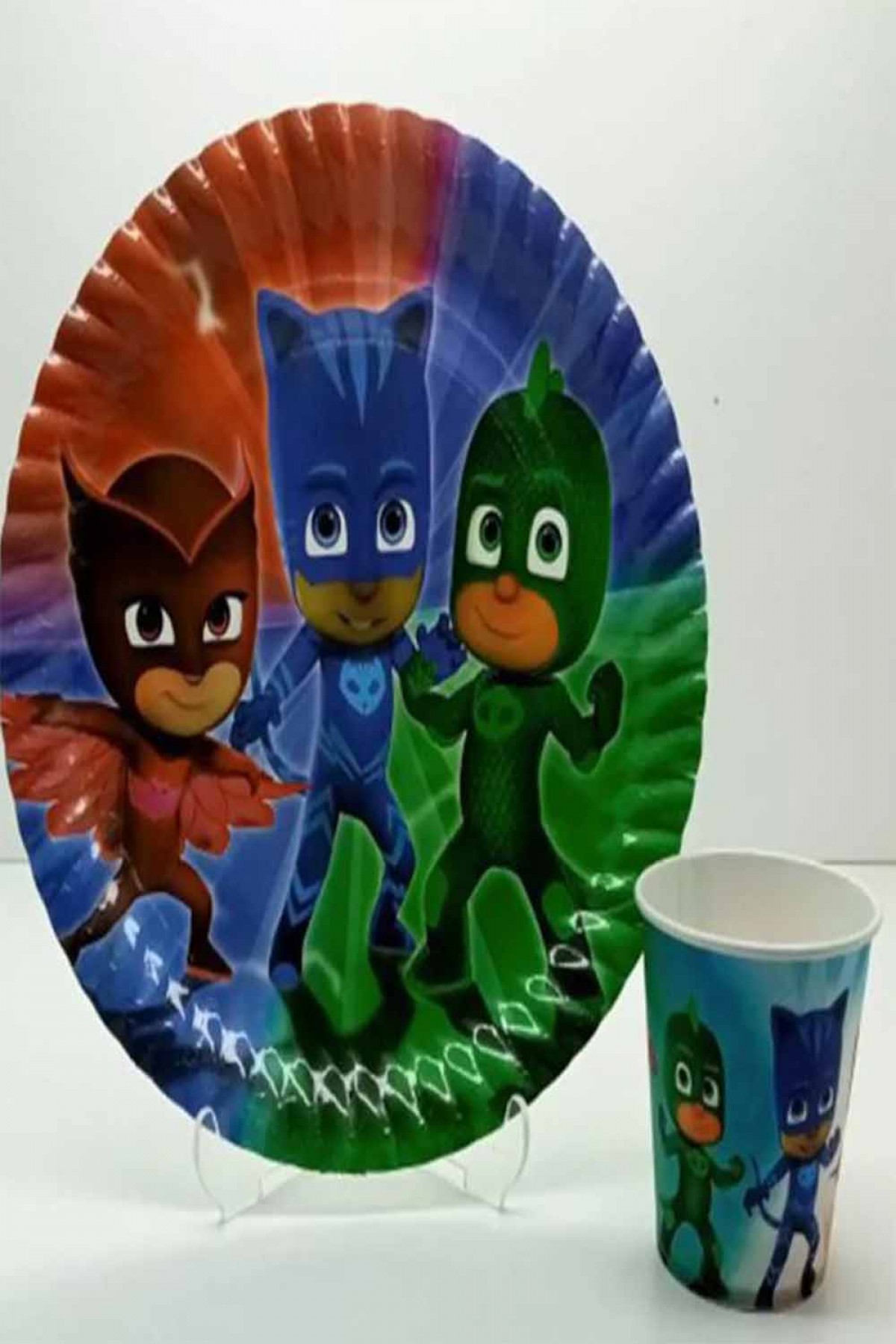 Pjmasks Karakterli Tabak Bardak 8’li Pjmasks Karakterli Tabak Bardak 8’li