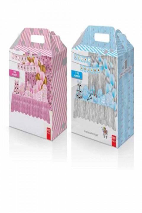 1 Yaş Konsept Parti Seti 100 Parça