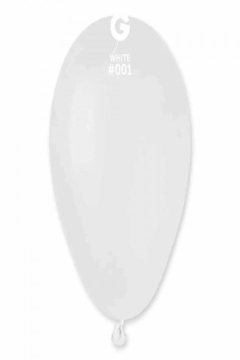 10” White Gemar Pastel Balon