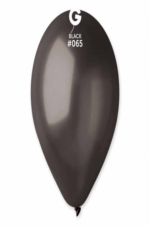 11” Black Gemar Metalik Balon