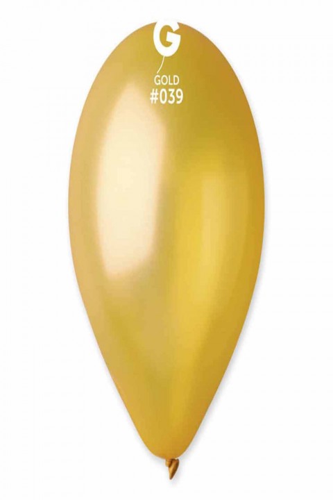 11” Gold Gemar Metalik Balon