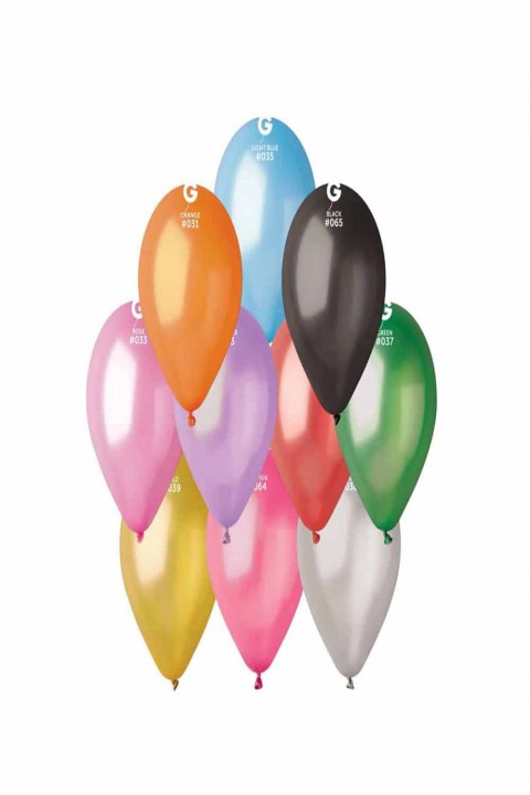 11” Karışık Gemar Metalik Balon