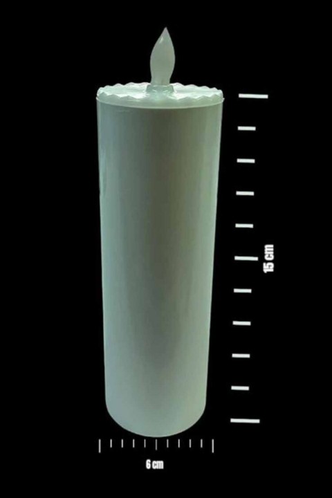 15 Cm Kütük Led Mum