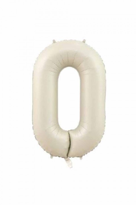 34” Krem Rakam Folyo Balon 1-9 Arası