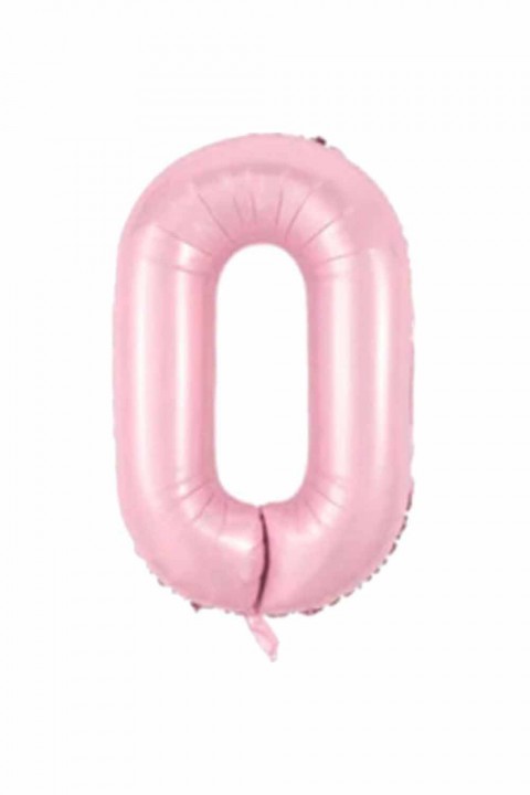 34” Pembe Rakam Folyo Balon 1-9 Arası