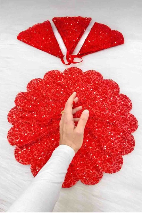 40×40 Pullu Desenli Halay Mendili 9 Renk