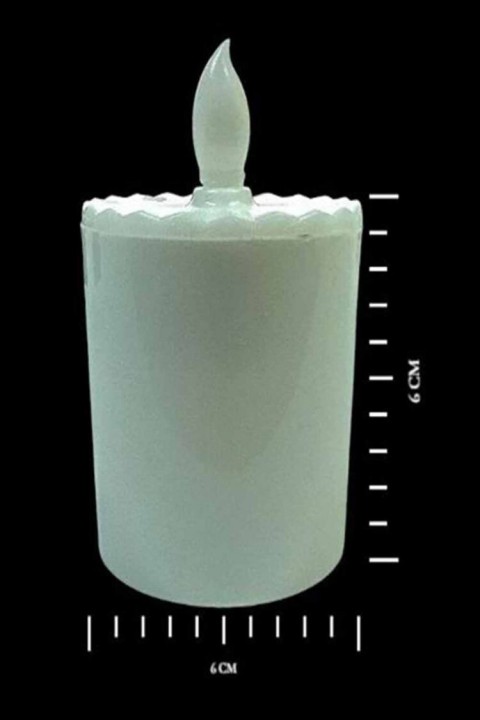 6 Cm Kütük Led Mum