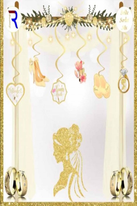6’lı Gold Team Bride – Bride To Be  Tavan Sarkıt Süsü